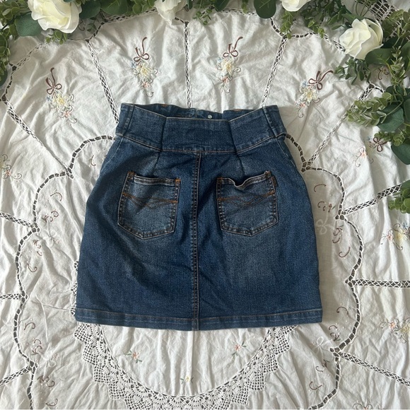 Kul Denim Blue Skirt - Picture 4 of 4